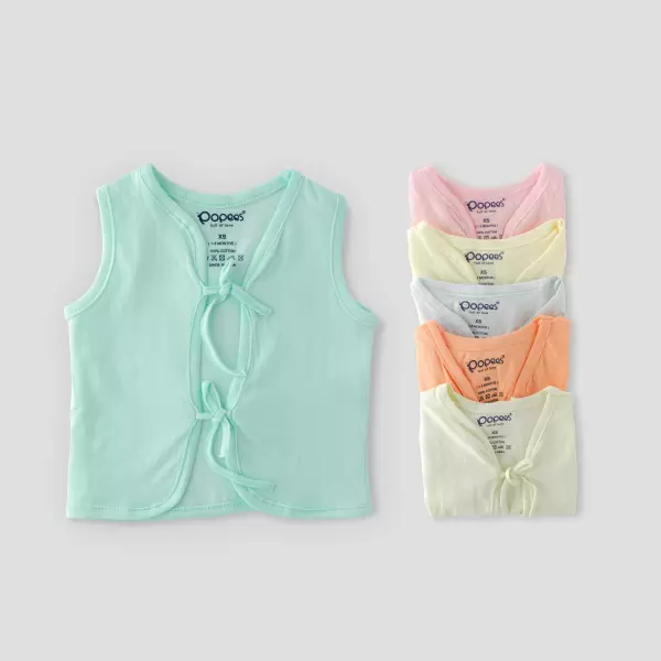 Skin-soft & soothing Front Knot Jhabla Tops for tiny Babies Pack of 6