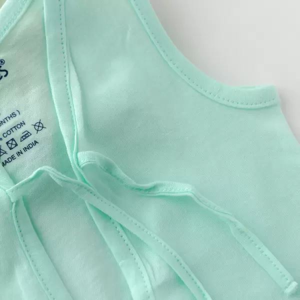 Skin-soft & soothing Front Knot Jhabla Tops for tiny Babies Pack of 6