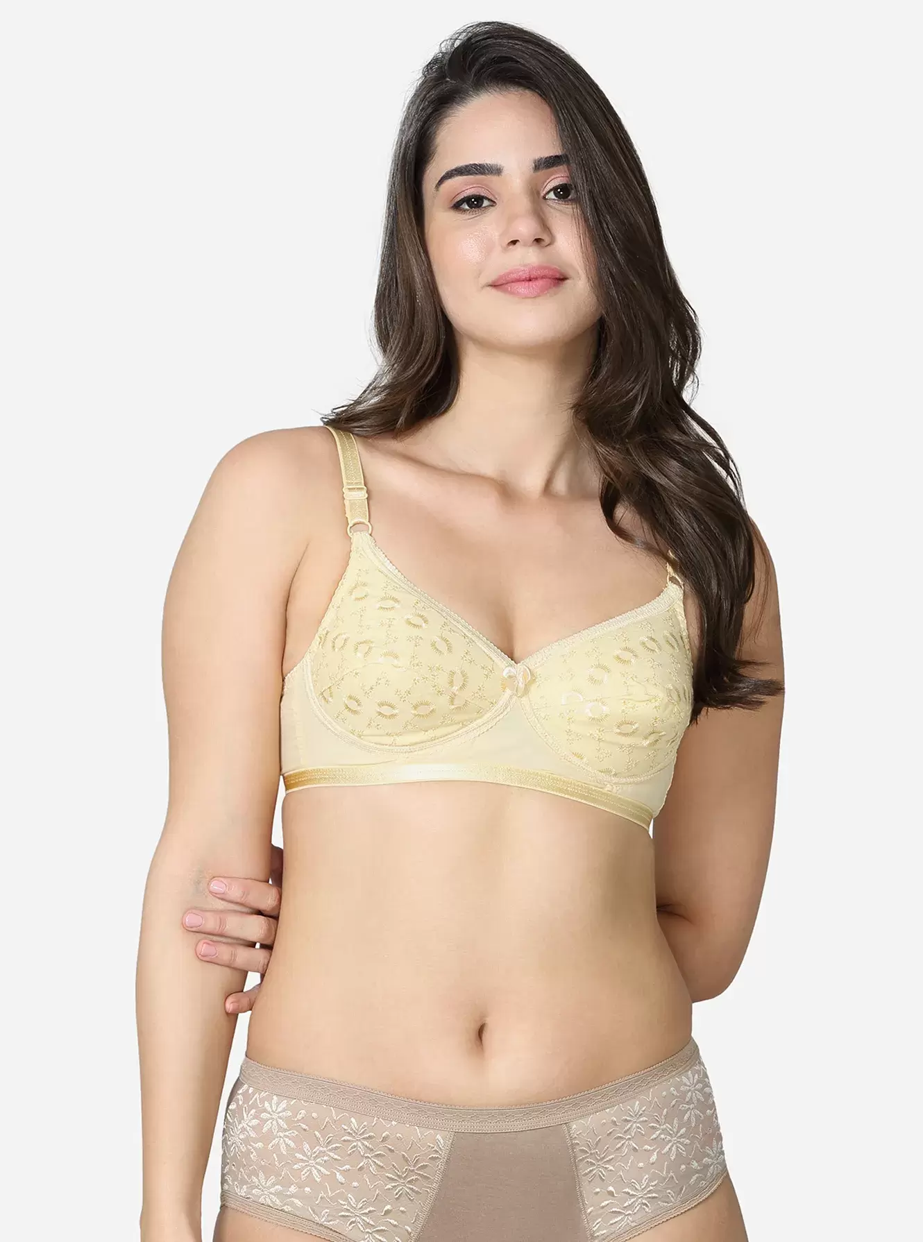 Traditional push up bra in Hakoba fabric